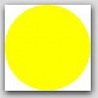 1-1/2" Diameter Yellow Circle Labels 1000/rl