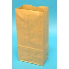 #8 Brown Heavy Duty Grocery Bags 6-1/8x4x12-7/16 - 500/Bale