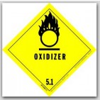 4x4" Class 5 Oxidizer Paper Labels 500/rl