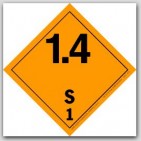 4x4" Class 1.4 Explosives Paper Labels S1 500/rl