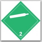 4x4" Class 2 Gases Paper Labels 500/rl