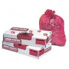 33x39" Red 1.3-mil Infectious Waste Trash Bags 150/cs
