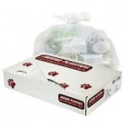 40x46" White .7-mil LDPE Trash Bags Bulk Pack 100/cs