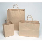 8x4-3/4x10-1/2 Brown Paper Shopping Bags - 250/cs