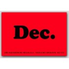 2x3" December Rectangle Labels 500/rl