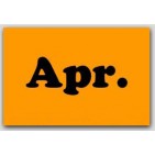 2x3" April Rectangle Labels 500/rl