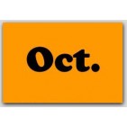 2x5" October Rectangle Labels 500/rl