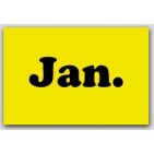 2x5" January Rectangle Labels 500/rl