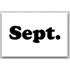 2x5" September Rectangle Labels 500/rl