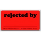 1x2" Rejected By Labels 1000/rl