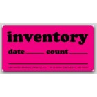 1x2" Inventory Date and Count Labels 1000/rl