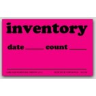 2-1/2x4" Inventory Date and Count Labels 500/rl