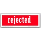 2x6" Rejected Labels 500/rl