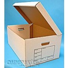 15-1-4x12-1-4x10-RF4BrownSelf-LockingRecordFileBoxwithLidattachedDoubleBottomand