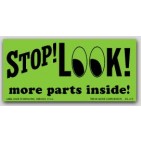 2x4-1/2" Stop Look More Inside Shipping Labels 500/rl