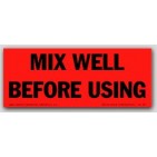 2x5" Mix Well Before Using Labels 500/rl