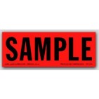 1-1/2x4" Sample Shipping Labels 500/rl