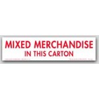 1-1/2x6" Mixed Merchandise Shipping Labels 500/rl