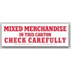 2x6" Mixed Merchandise Shipping Labels 500/rl