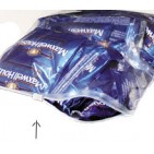9x12" 3mil Slide Seal Bags with White Block 250/CS